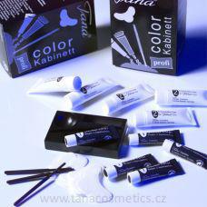 TANA-Cosmetics farba na riasy a obočie kabinetné balenie-  hnedá - na 100 aplikácii