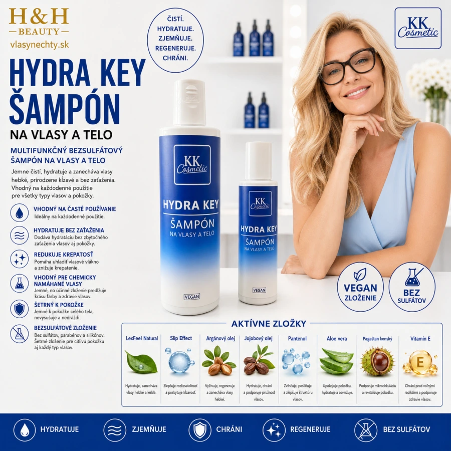 Hydra Key – Šampón na vlasy a telo 100ml