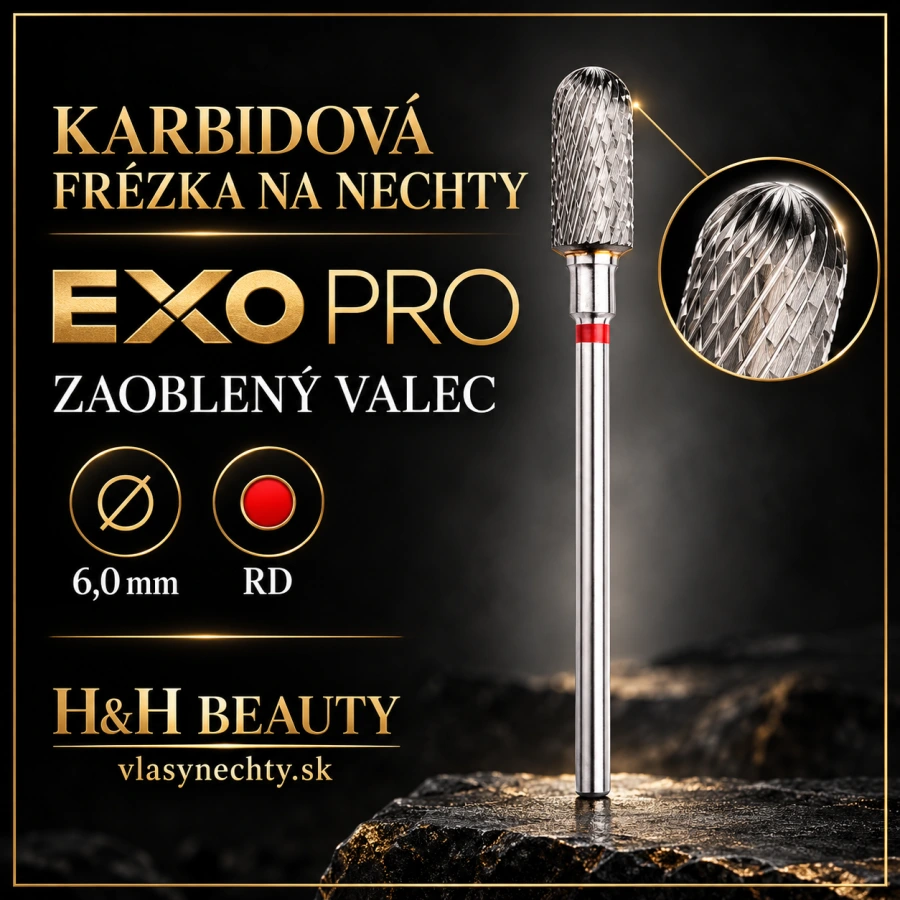 KARBIDOVÁ FRÉZKA NA NECHTY EXO PRO ZAOBLENÝ VALEC 6,0MM RD