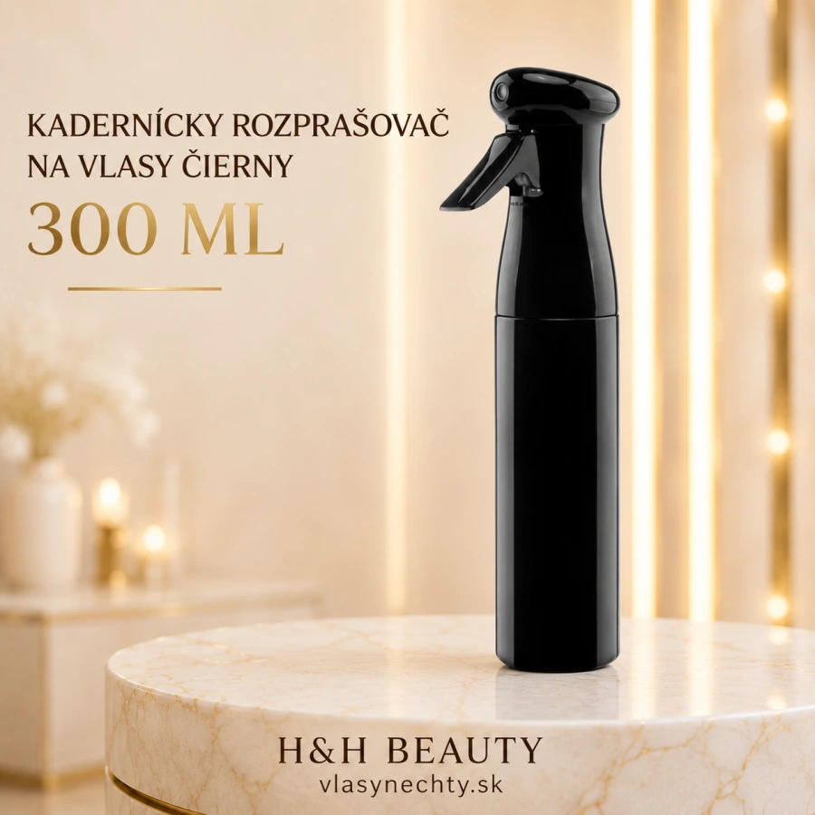KADERNÍCKY ROZPRAŠOVAČ NA VLASY ČIERNY 300 ML