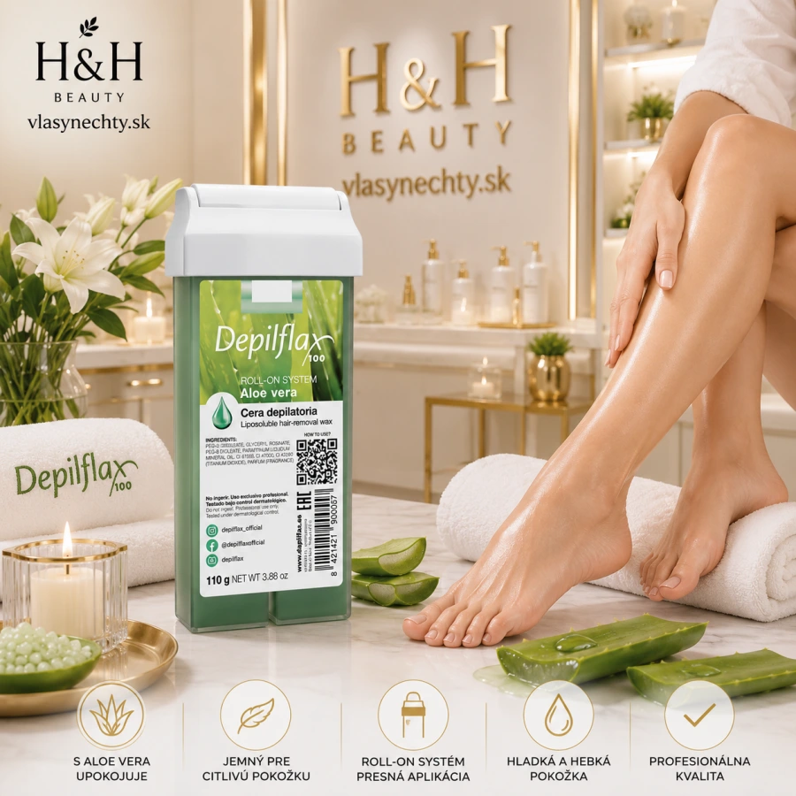 Depilflax 100 Aloe Vera – roll-on vosk na depiláciu 110 g