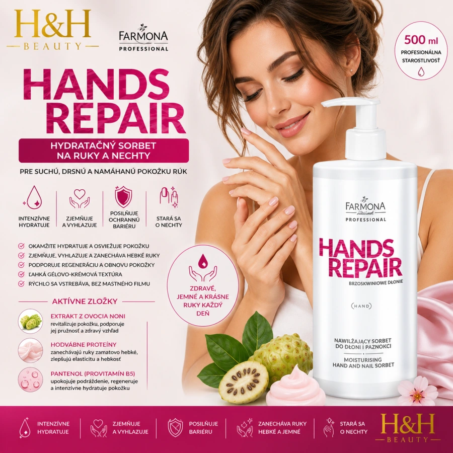 FARMONA HANDS REPAIR Hydratačný sorbet na ruky a nechty 500ml