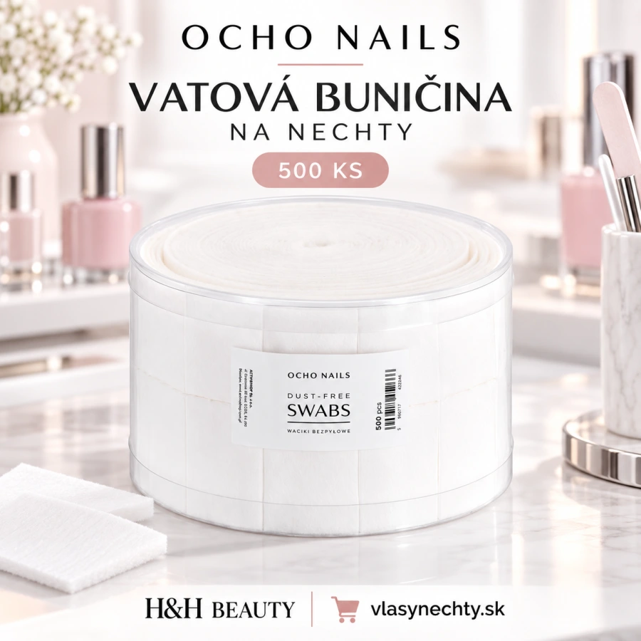 OCHO NAILS Vatová buničina na nechty 500 ks.