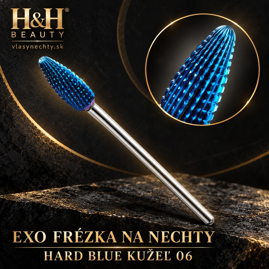 EXO FRÉZKA NA NECHTY HARD BLUE KUŽEĽ 06