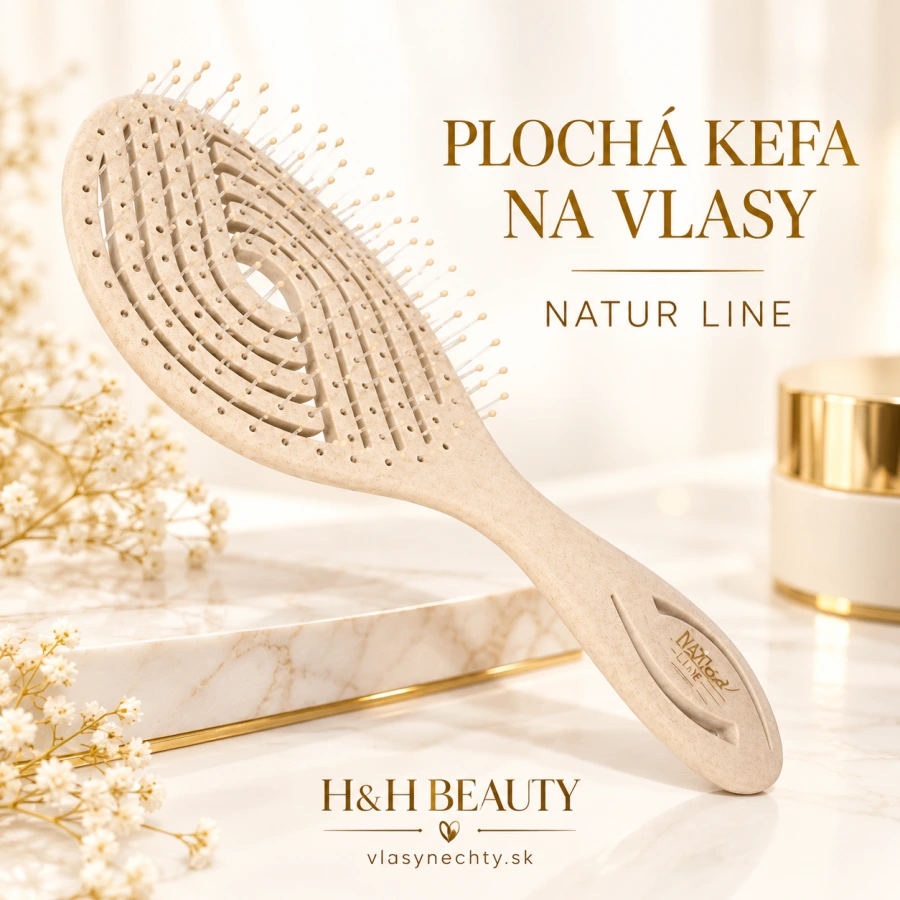 Kefa na vlasy plochá Natur line