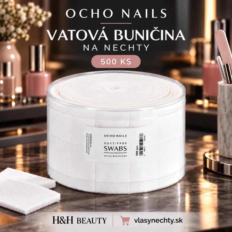 OCHO NAILS Vatová buničina na nechty 500 ks.