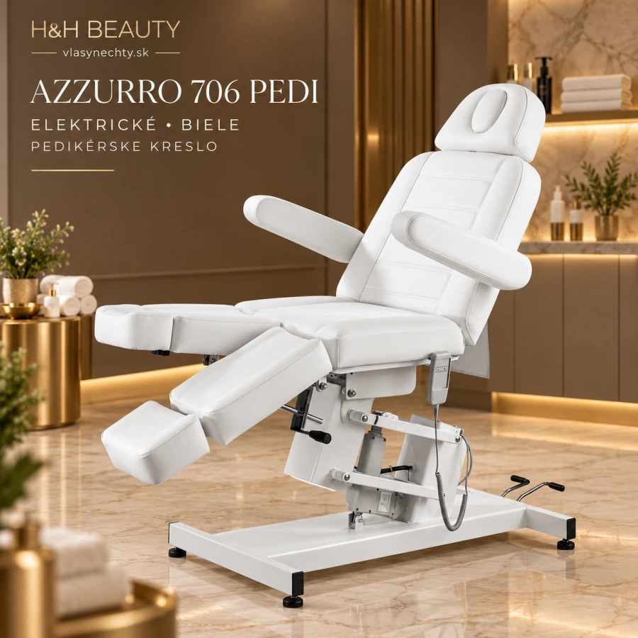 PEDIKÉRSKE ELEKTRICKÉ KRESLO AZZURRO 706 PEDI BIELE
