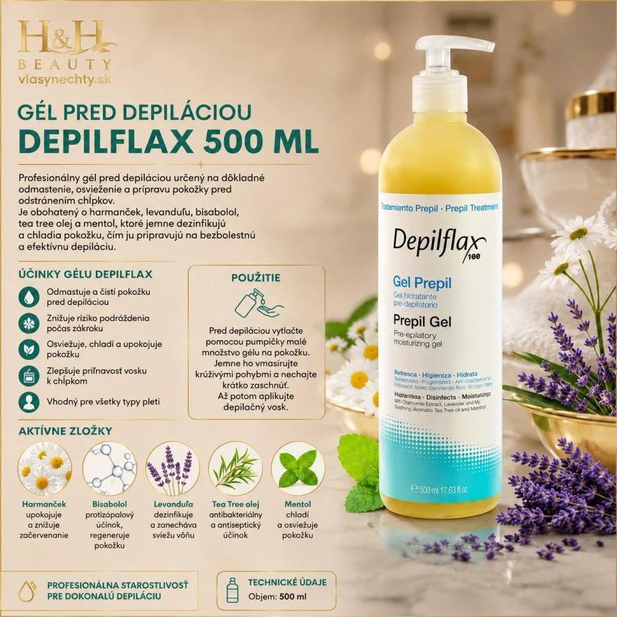 GÉL PRED DEPILÁCIOU DEPILFLAX 500 ml