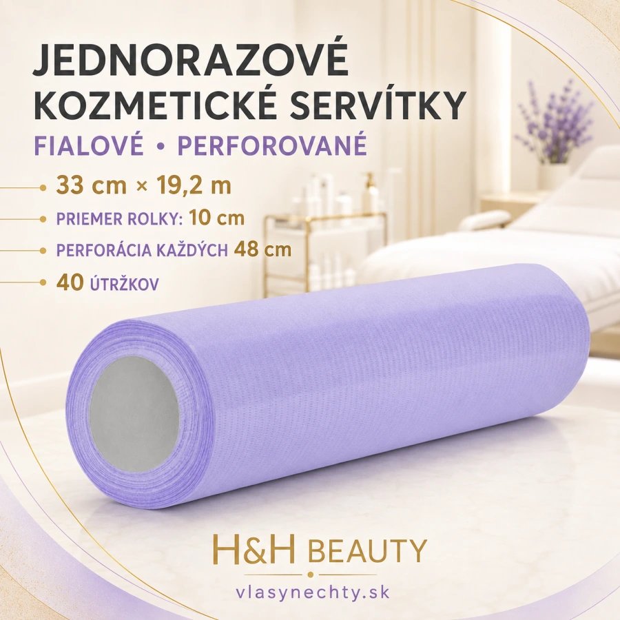 JEDNORÁZOVÉ KOZMETICKÉ SERVÍTKY FIALOVÉ