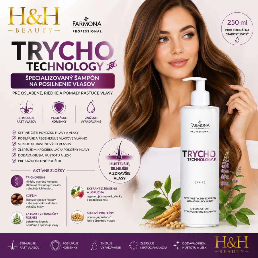 FARMONA TRYCHO TECHNOLOGY Špecializovaný šampón na posilnenie vlasov 250ml