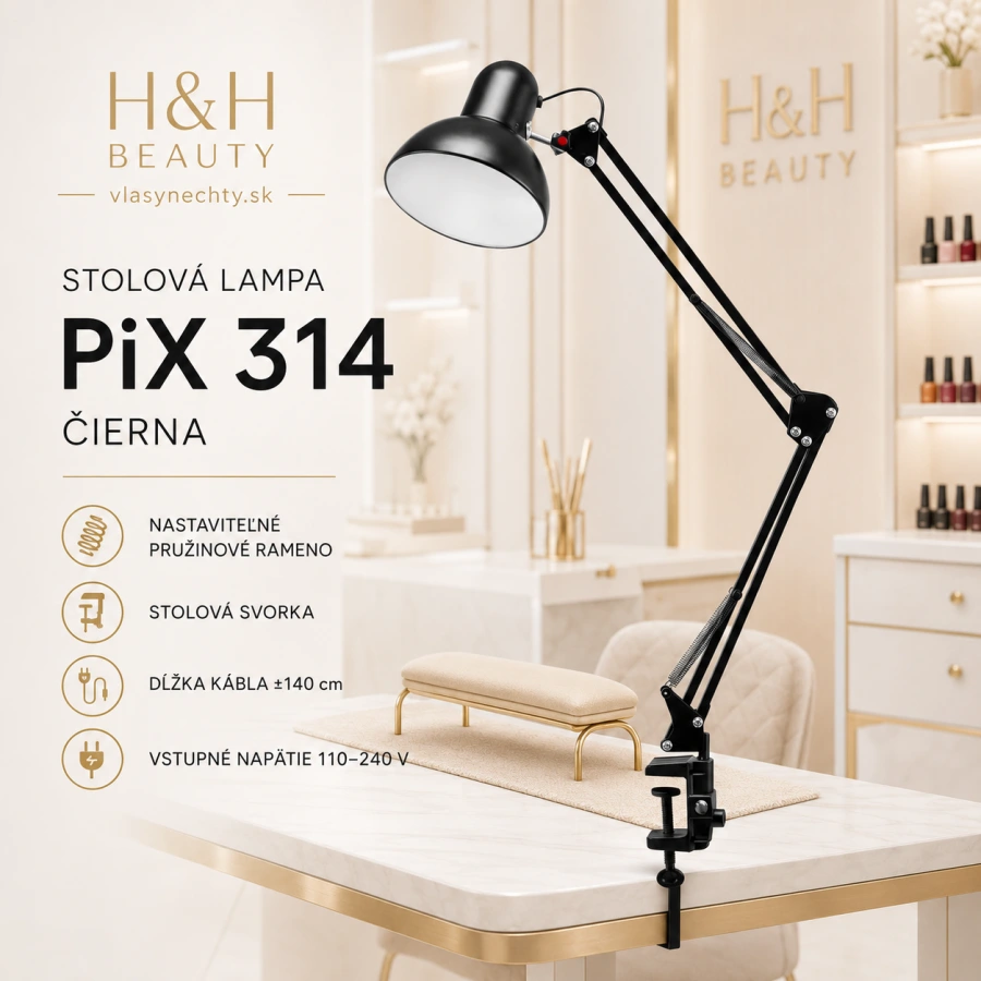 Stolová lampa PiX 314 čierna