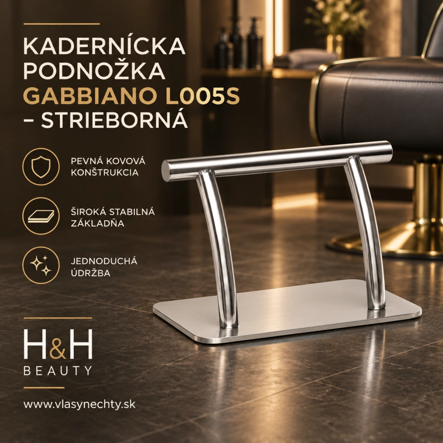 KADERNÍCKA PODNOŽKA GABBIANO L005S – STRIEBORNÁ