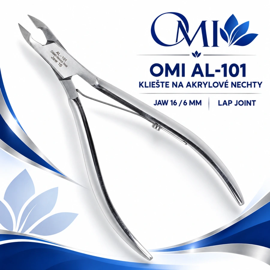 KLIEŠTE OMI AL-101 ACRYLIC NAIL NIPPERS JAW16/6MM LAP JOINT