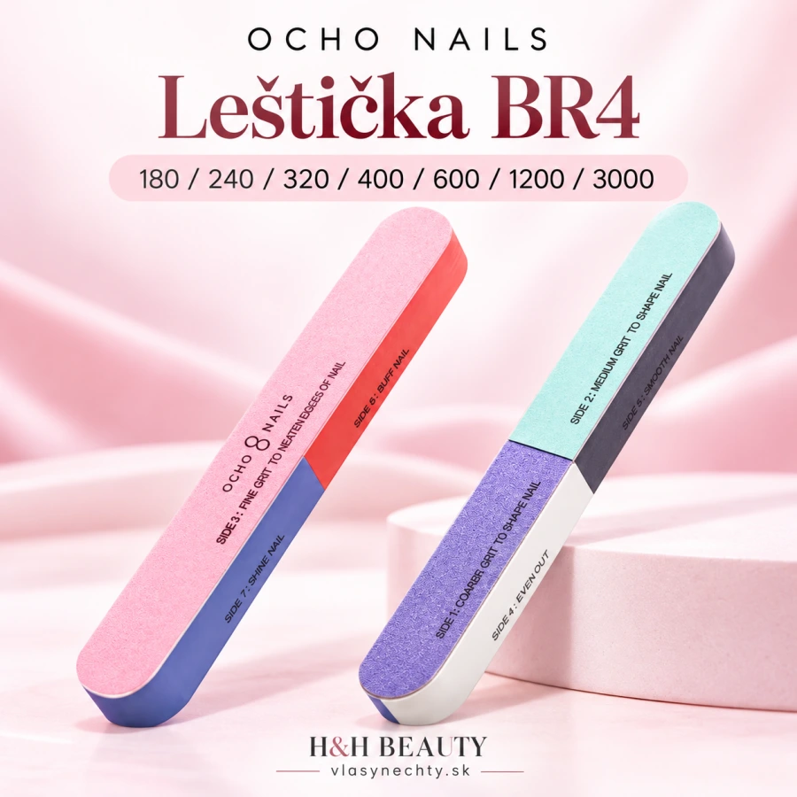 Ocho Nails leštička BR4 180/240/320/400/600/1200/3000