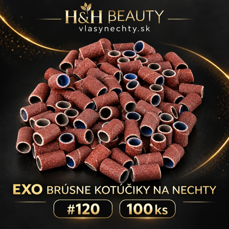 EXO brúsne kotúčiky na nechty #120, 100 ks