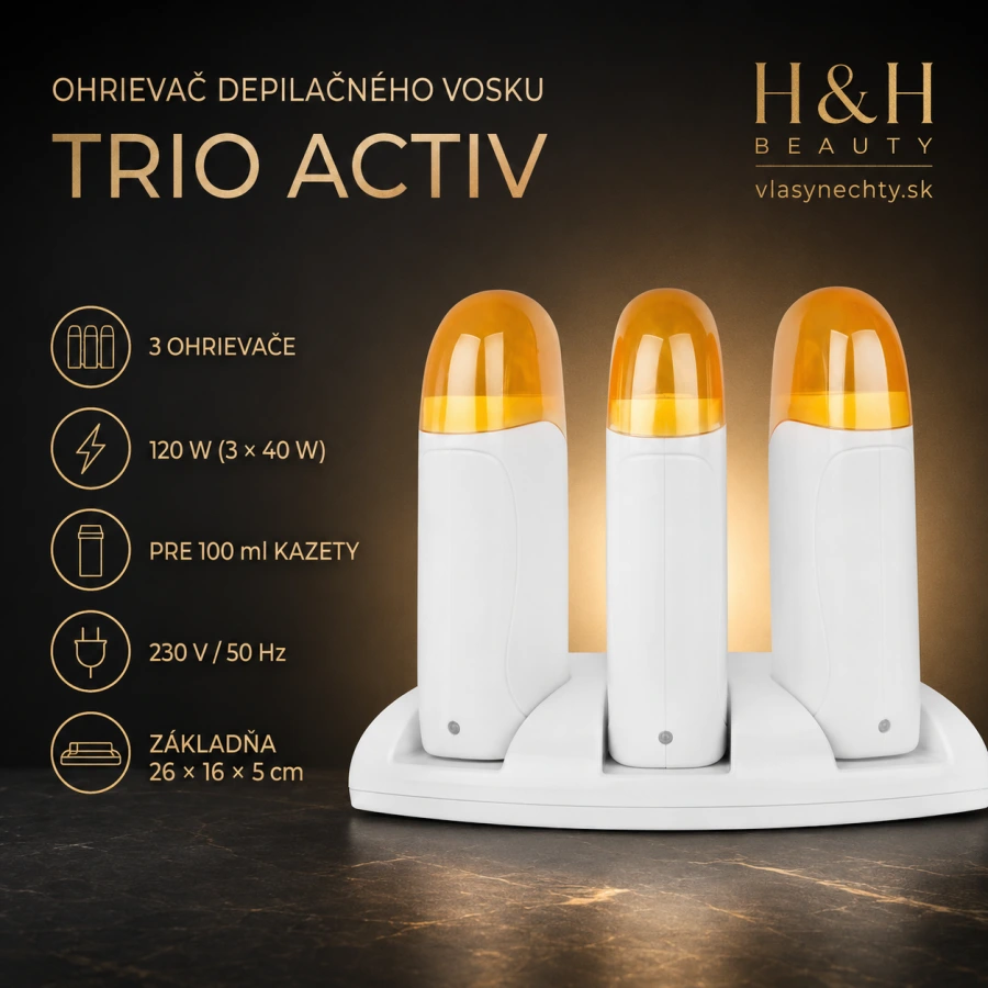 OHRIEVAČ DEPILAČNÉHO VOSKU TRIO