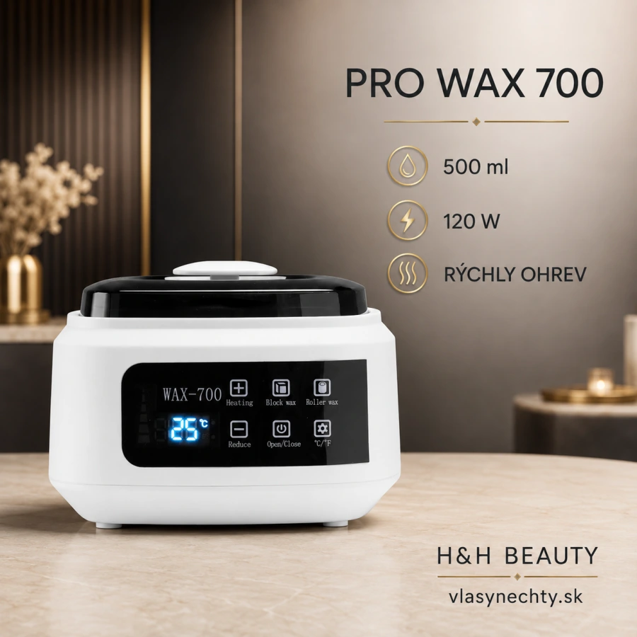 Ohrievač vosku PRO WAX 700 – na plechovky 500 ml, 120 W, biely