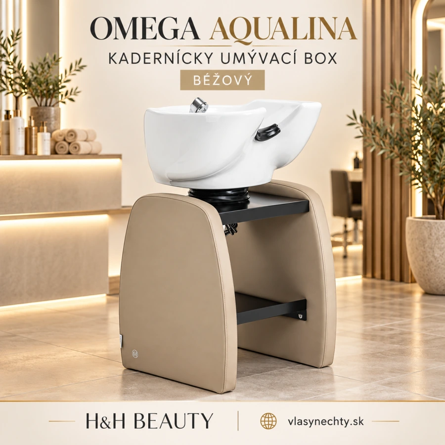 KADERNÍCKY UMÝVACÍ BOX OMEGA Aqualina bežový