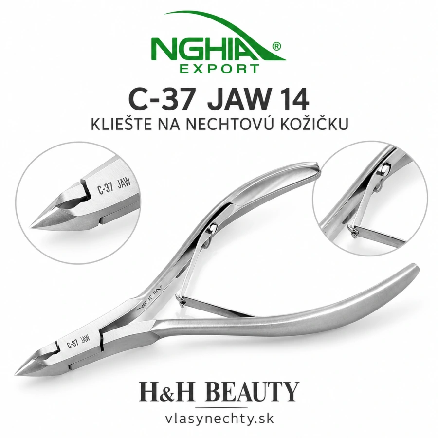 NGHIA EXPORT KLIEŠTE NA NECHTOVÚ KOŽIČKU C-37 JAW 14