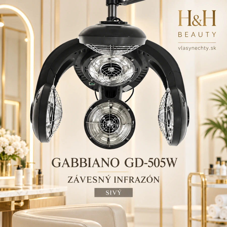 KADERNÍCKY INFRAZON ZÁVESNÝ GABBIANO GD 505W SIVÝ