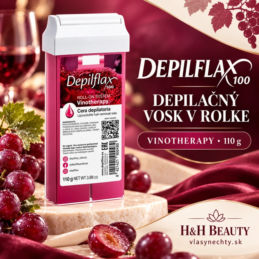 Depilflax 100 depilačný vosk v rolke Vinotherapy 110 g
