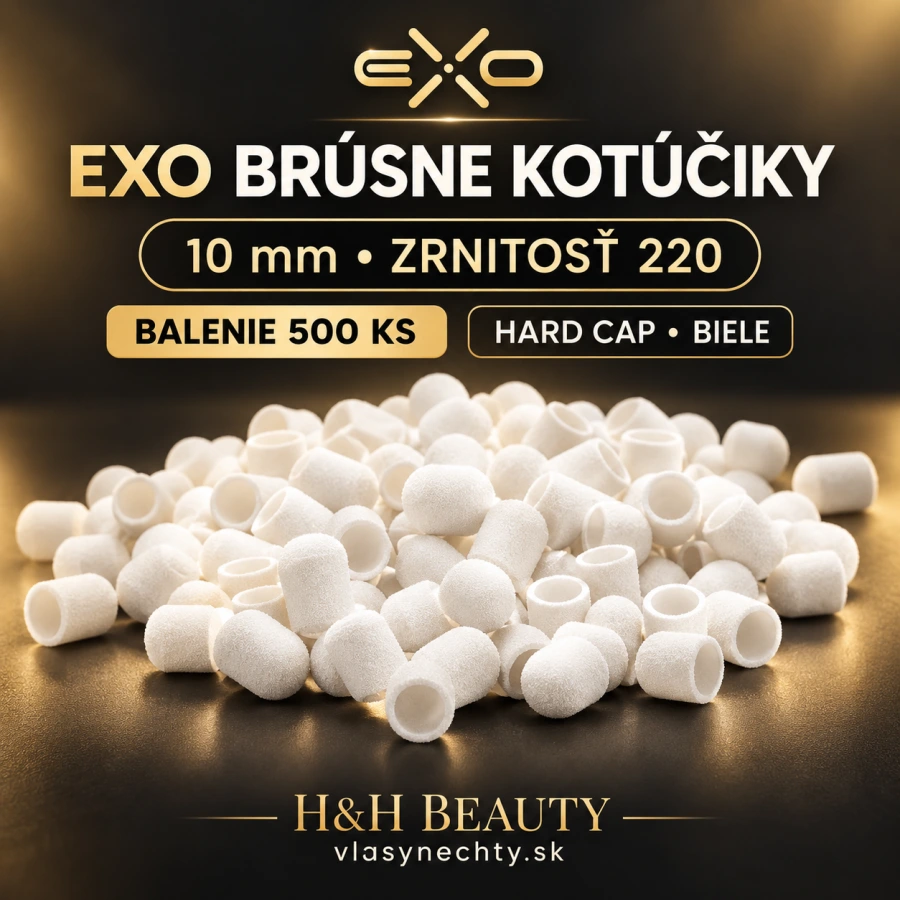 EXO BRÚSNE KOTÚČIKY 10mm/220 500 KS. HARD CAP BIELE