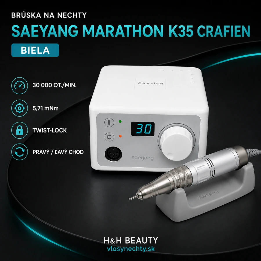 BRÚSKA NA MANIKÚRU SAEYANG MARATHON K35 CRAFIEN BIELA - 45W