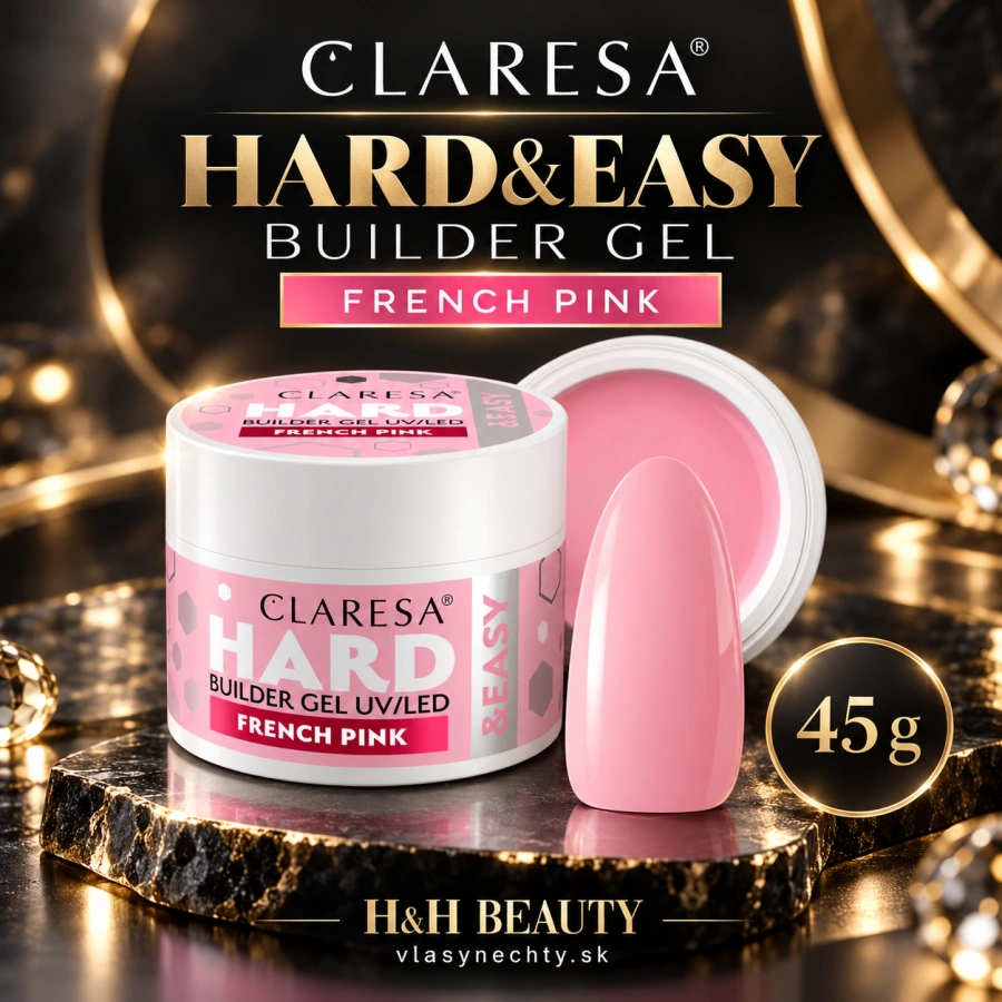 CLARESA HARD&EASY BUILDER GEL FRENCH PINK 45g