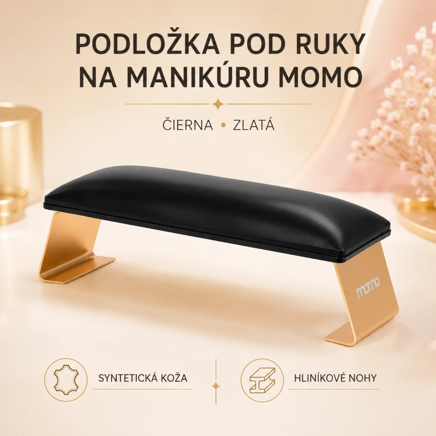 PODLOŽKA POD RUKY NA MANIKÚRU Momo 7-M čierna