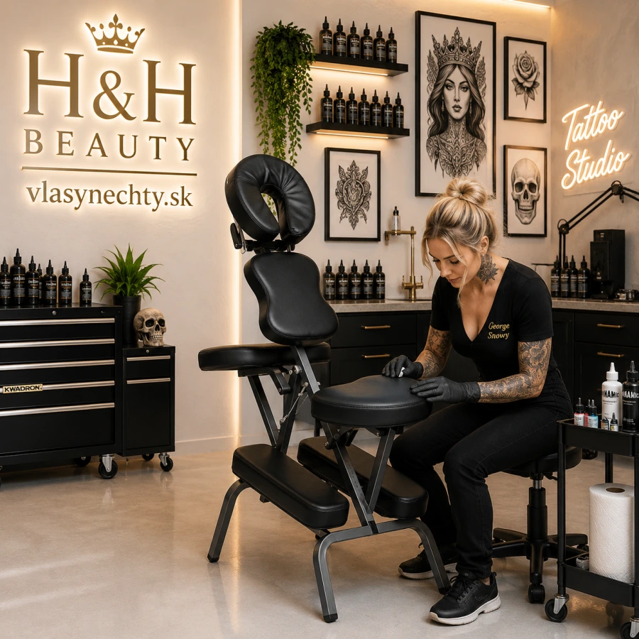 MASÁŽNE A TETOVACIE KRESLO PRO INK 1811B - KĽAKACIE