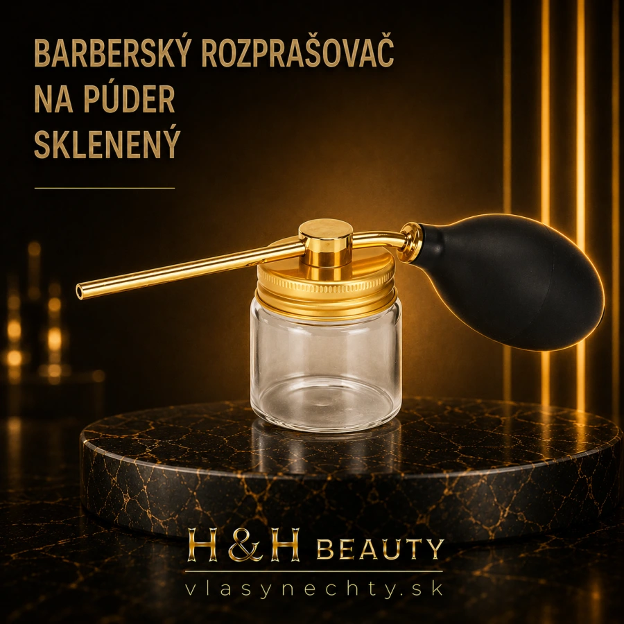 BARBERSKÝ ROZPRAŠOVAČ NA PÚDER SKLENENÝ
