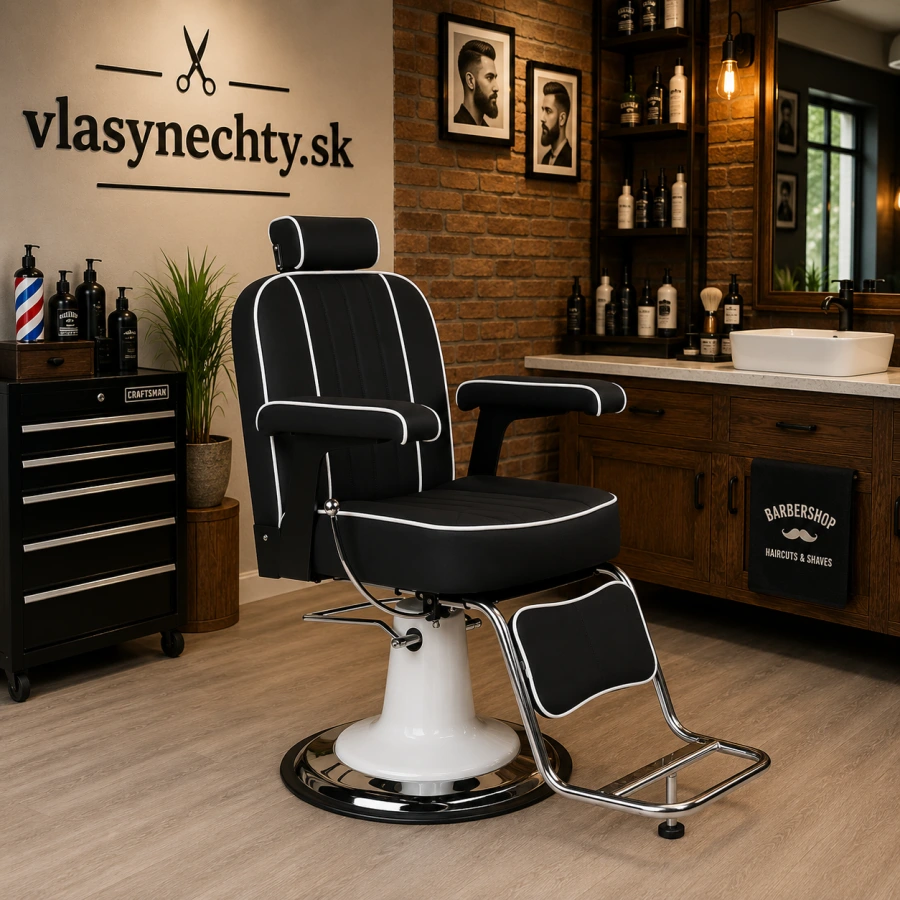 BARBERSKE KRESLO GABBIANO AMADEO ČIERNE