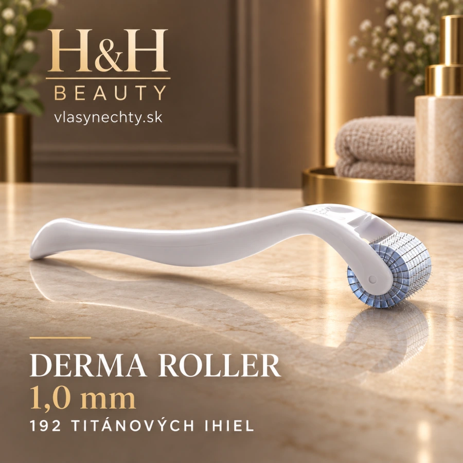 DERMA ROLLER 1,0 mm 192 TITÁNOVÝCH IHIEL