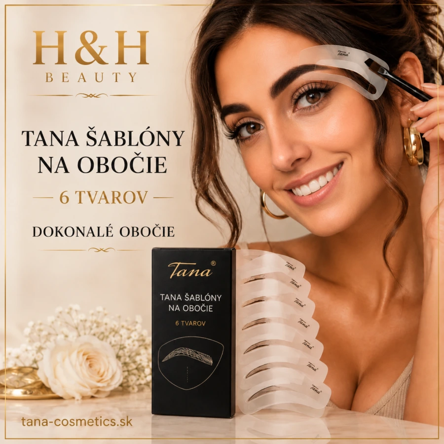 TANA-Cosmetics STAR-BROW šablóny na obočie 6 kusov