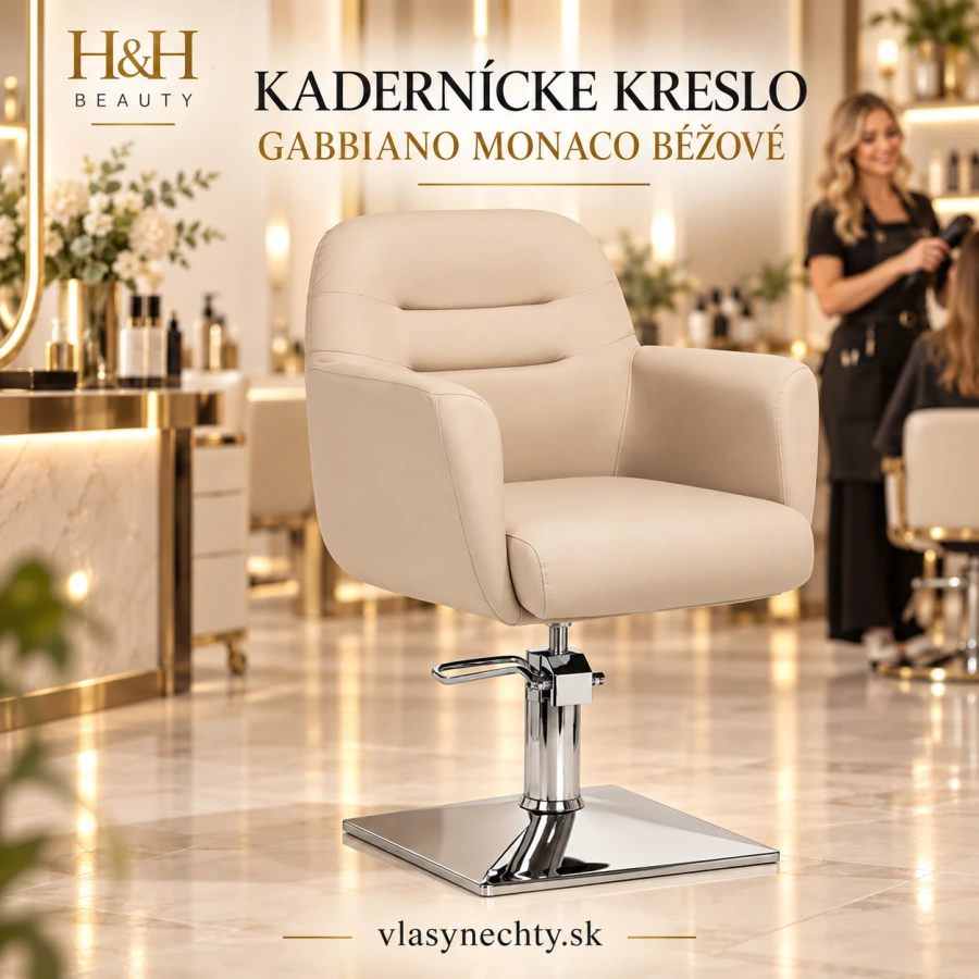 KADERNÍCKE KRESLO GABBIANO Monaco béžové