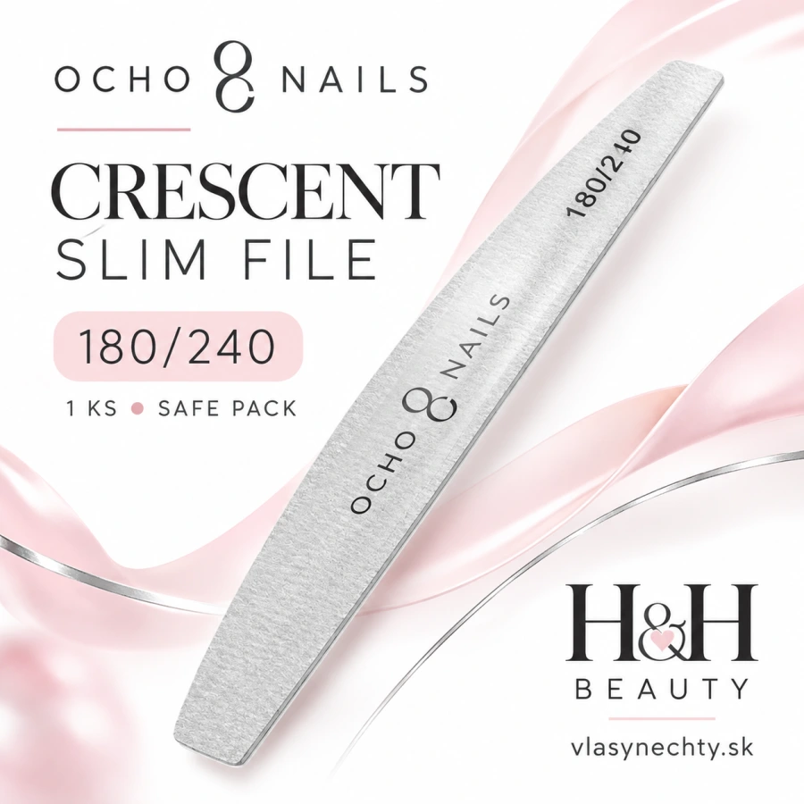 Ocho Nails Crescent slim file 180/240 1 ks. safe pack