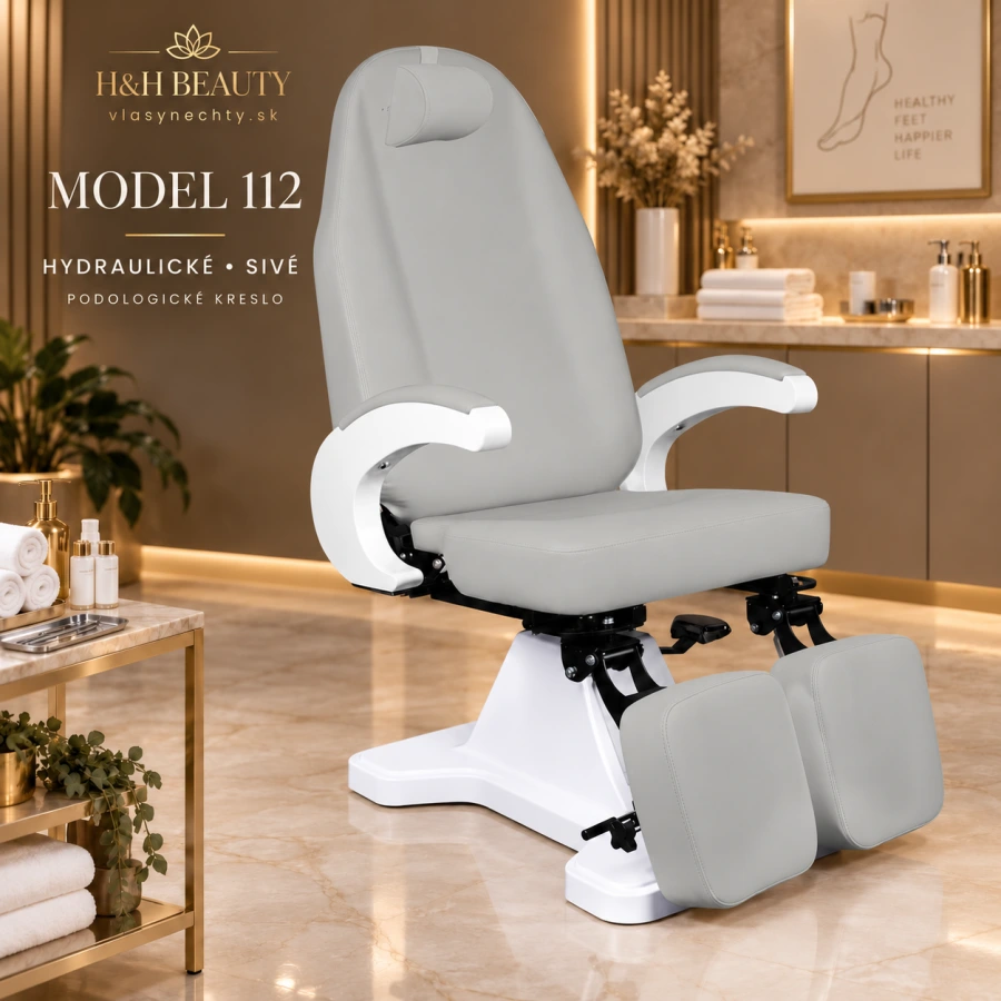 HYDRAULICKÉ PODOLOGICKÉ KRESLO 112 SIVÉ