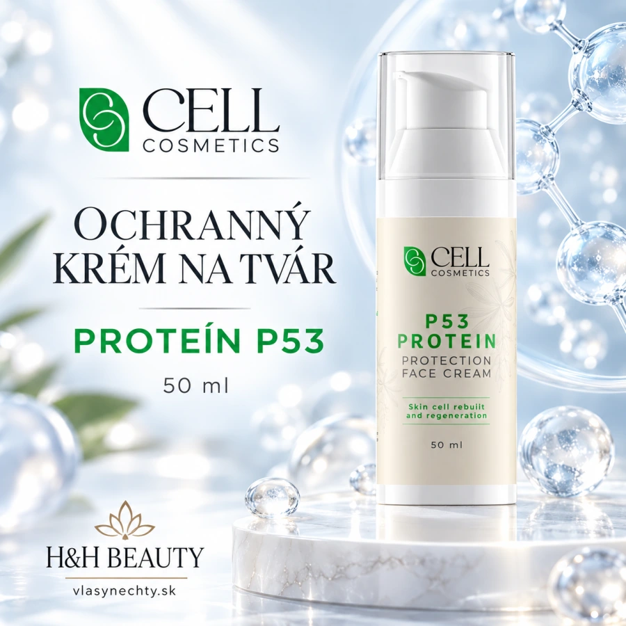 CELL COSMETICS Ochranný krém na tvár – proteín P53 – krém na tvár 50 ml