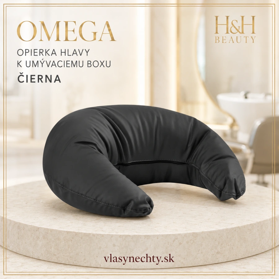Omega – Opierka hlavy (záhlavník) k umývaciemu boxu čierna