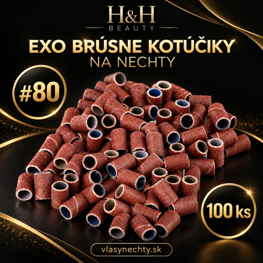 EXO brúsne kotúčiky na nechty #80, 100 ks