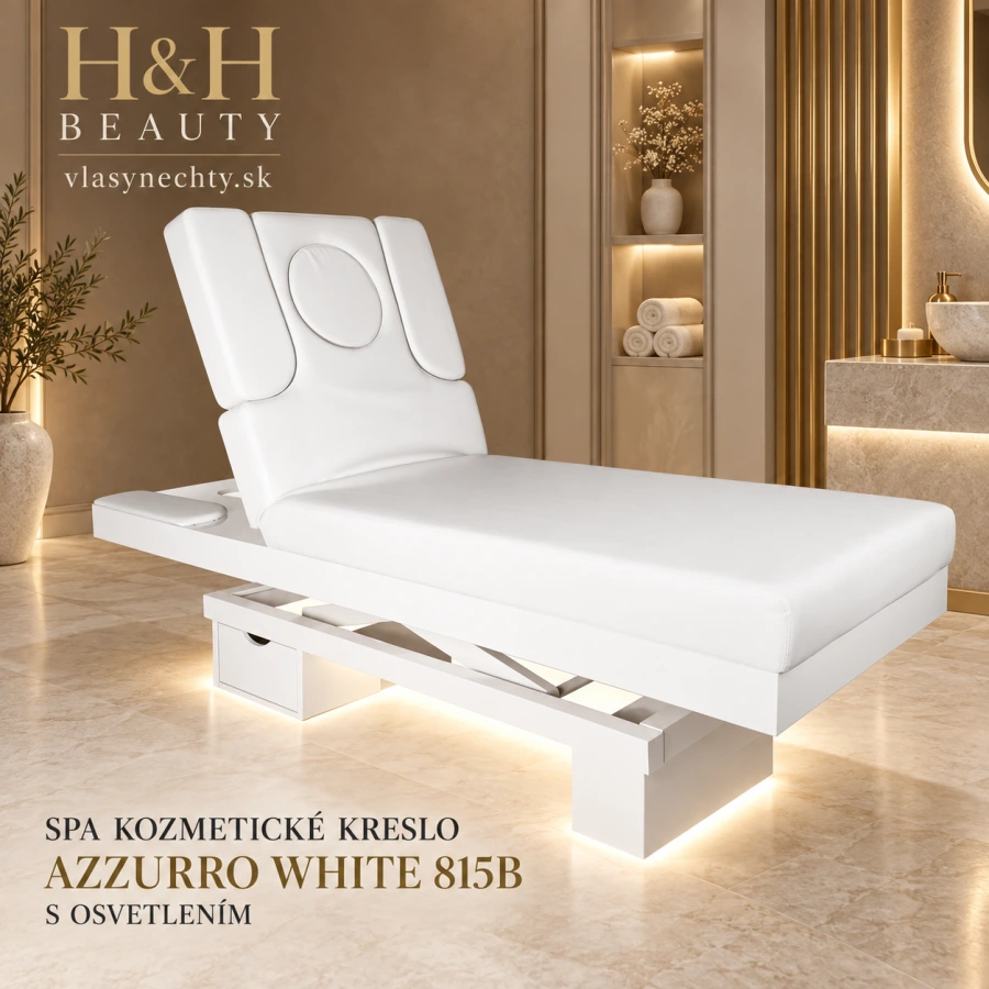 SPA KOZMETICKÉ KRESLO AZZURRO WHITE 815B S OSVETLENÍM