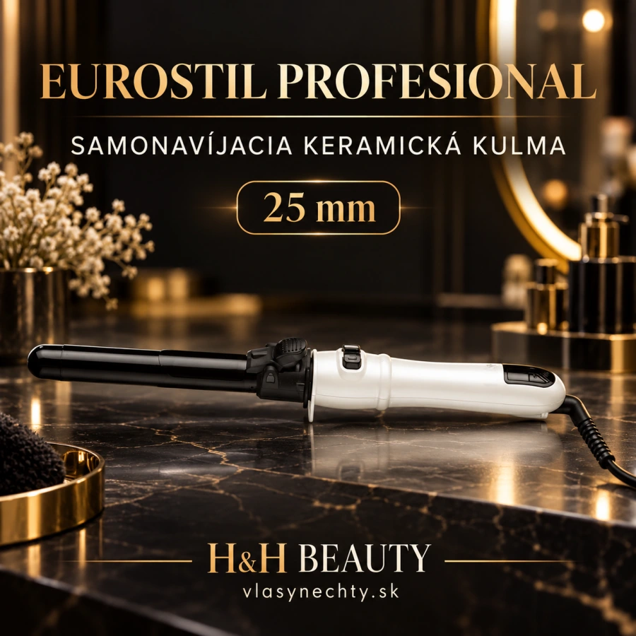 EUROSTIL profesional 25 mm Samonavíjacia keramická kulma