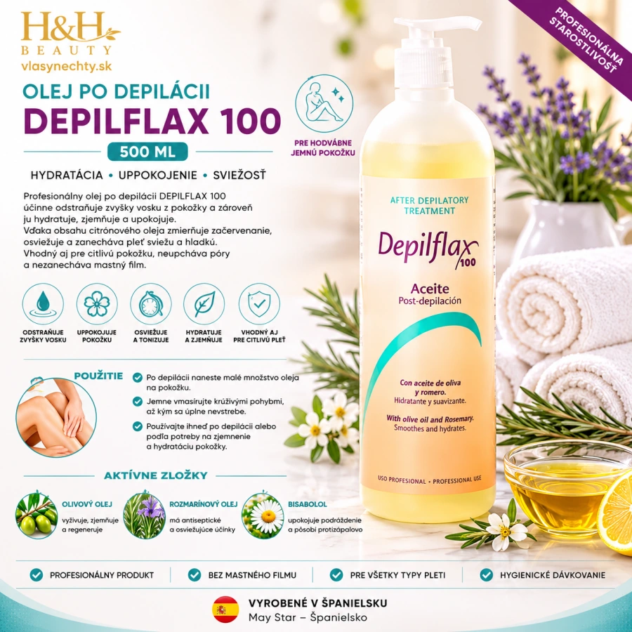 OLEJ PO DEPILÁCII DEPILFLAX 500 ml