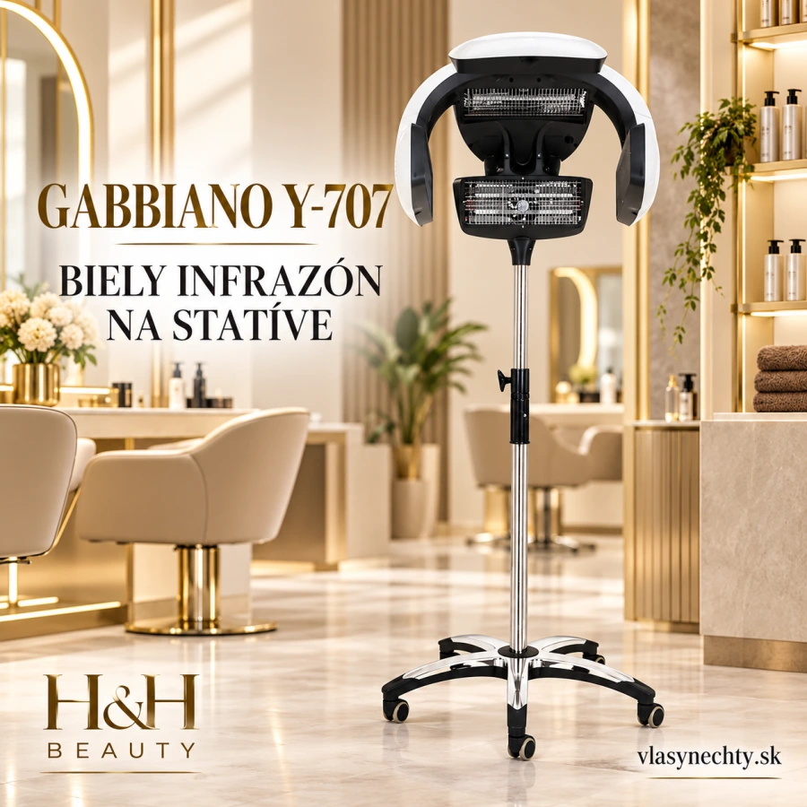 KADERNÍCKY INFRAZON NA STATÍVE GABBIANO Y-707 biely