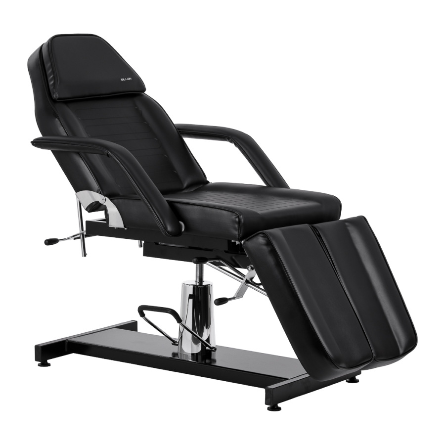 Hydraulické kozmetické kreslo na pedikúru Sillon 210 s kolískom a deliteľnou opierkou na n