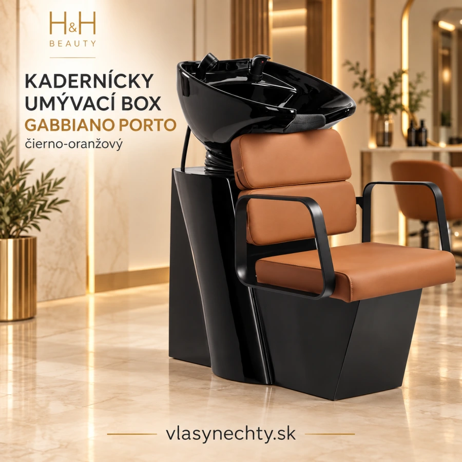 KADERNÍCKY UMÝVACÍ BOX GABBIANO Porto čierna oranžová