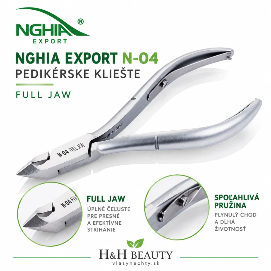 NGHIA EXPORT PEDIKÉRSKE KLIEŠTE N-04 FULL JAW