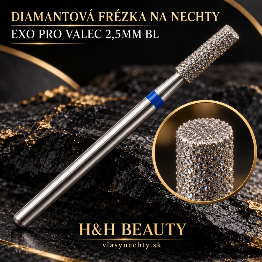 DIAMANTOVÁ FRÉZKA NA NECHTY EXO PRO VALEC 2,5MM BL