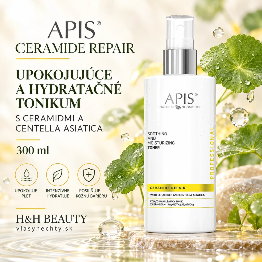 Apis CERAMIDE REPAIR Upokojujúce a hydratačné tonikum s ceramidmi a Centella Asiatica 300