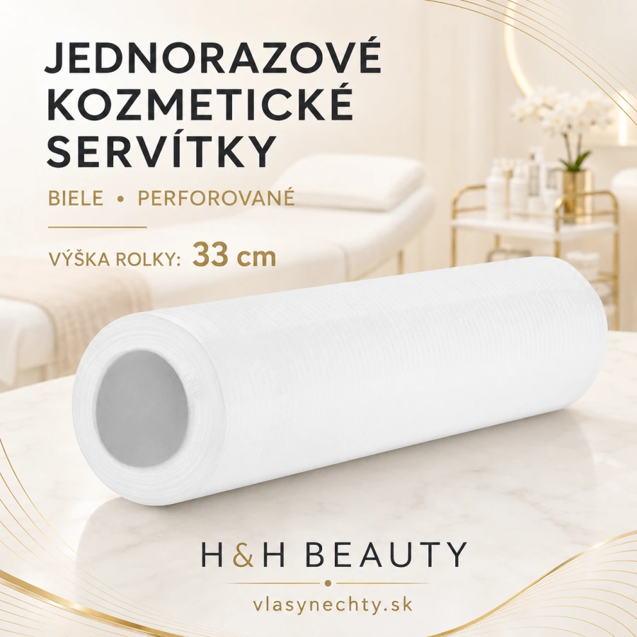 JEDNORÁZOVÉ KOZMETICKÉ SERVÍTKY BIELE
